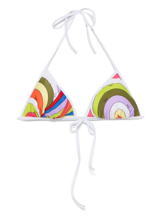 Iride-print Bikini Top