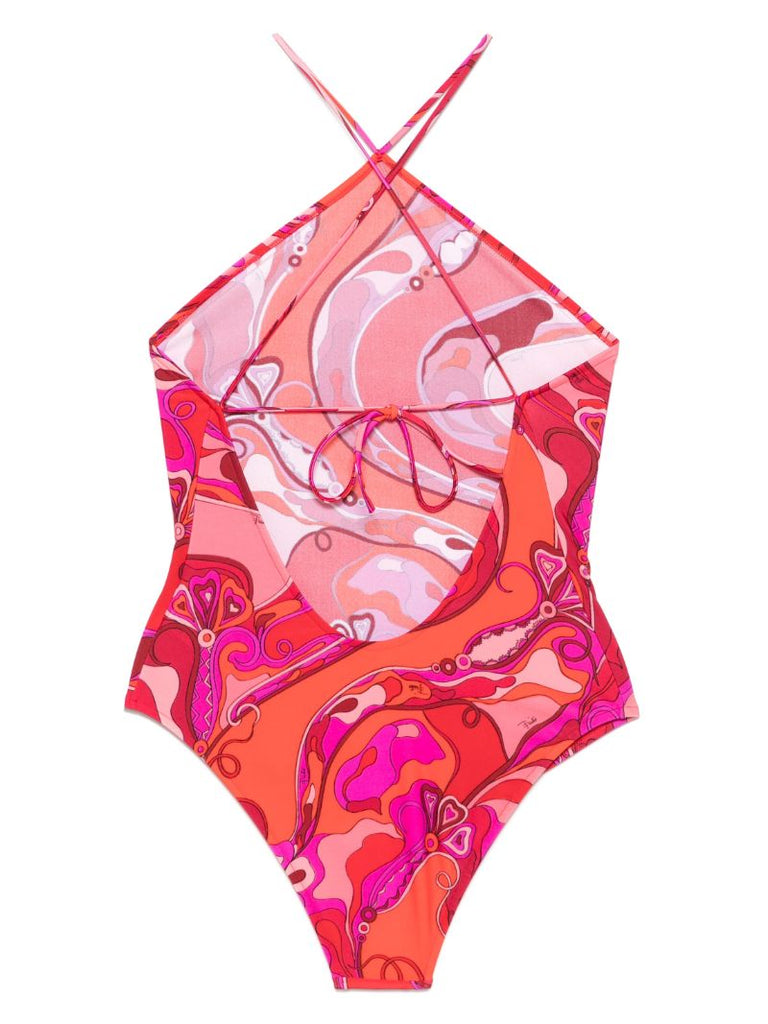 Orchidee-print Swimsuit
