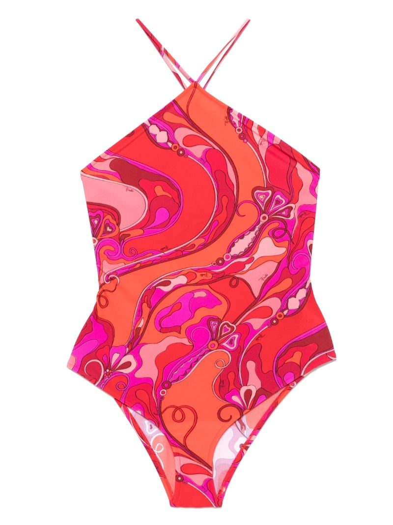 Orchidee-print Swimsuit