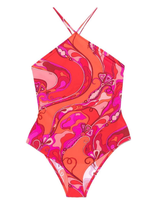 Orchidee-print Swimsuit