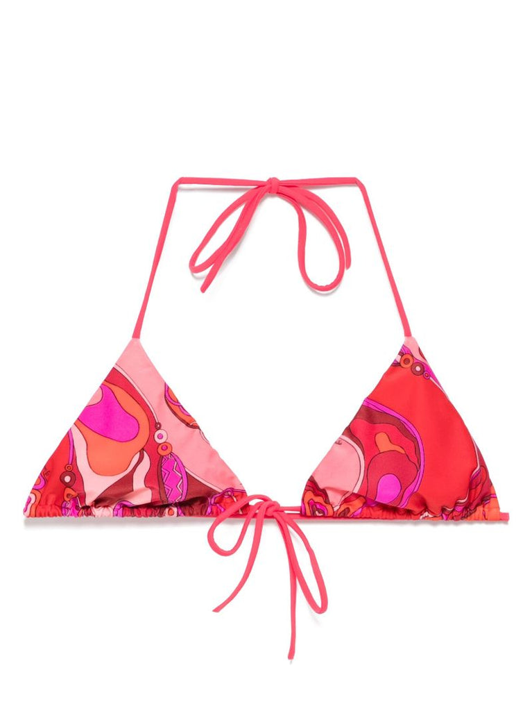 Orchidee-print Bikini Top
