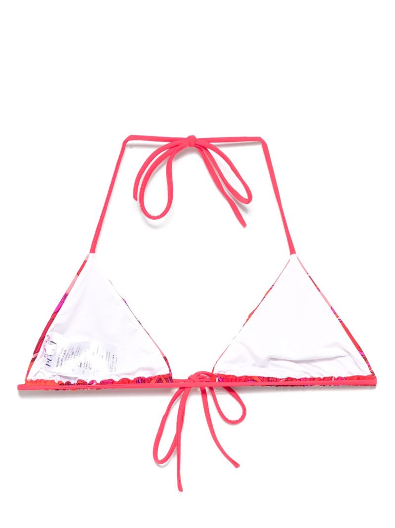 Orchidee-print Bikini Top
