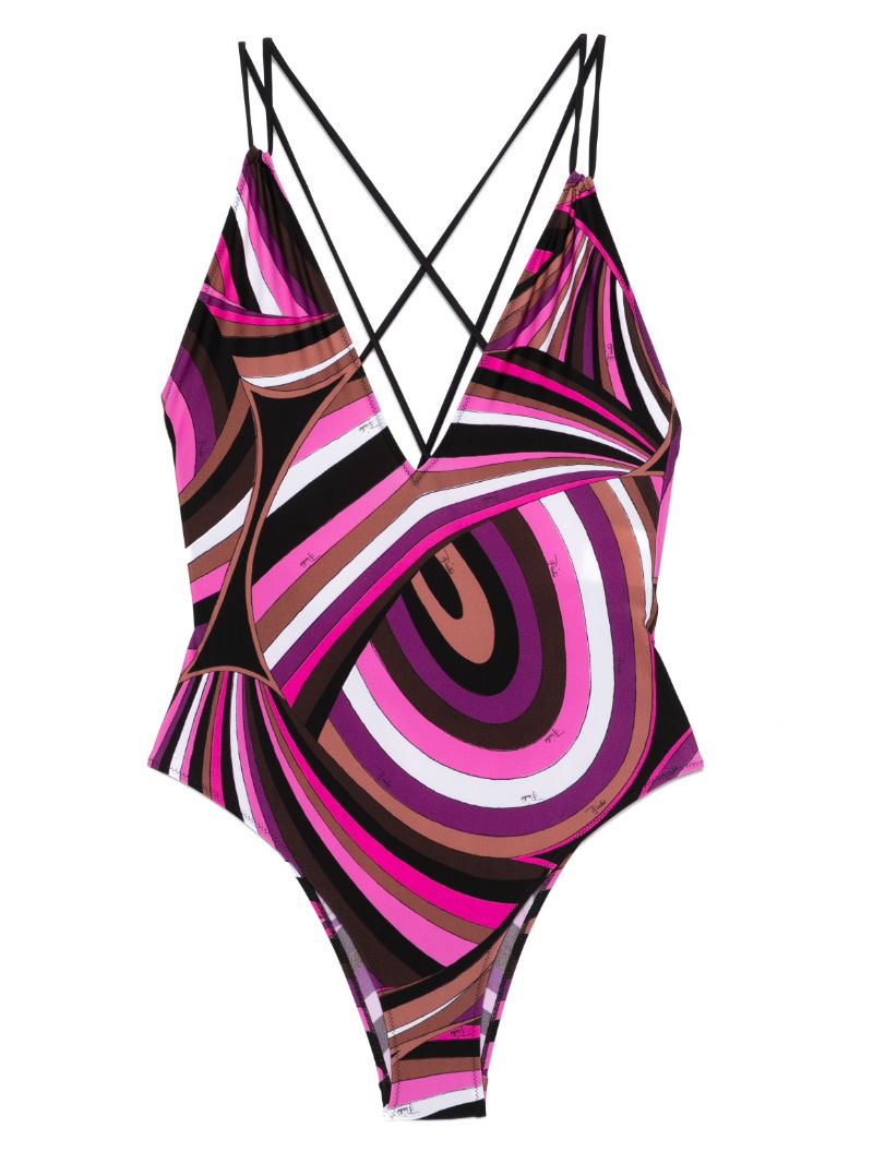Iride-print Swimsuit