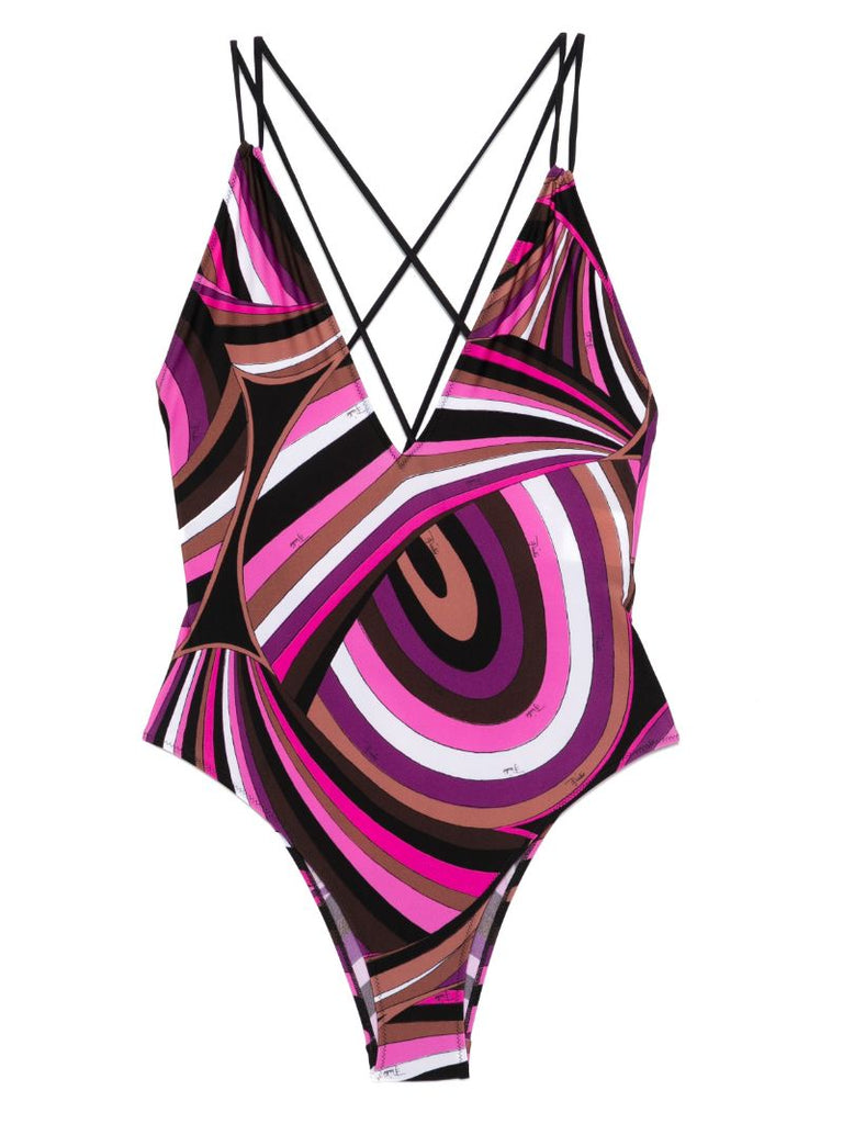 Iride-print Swimsuit