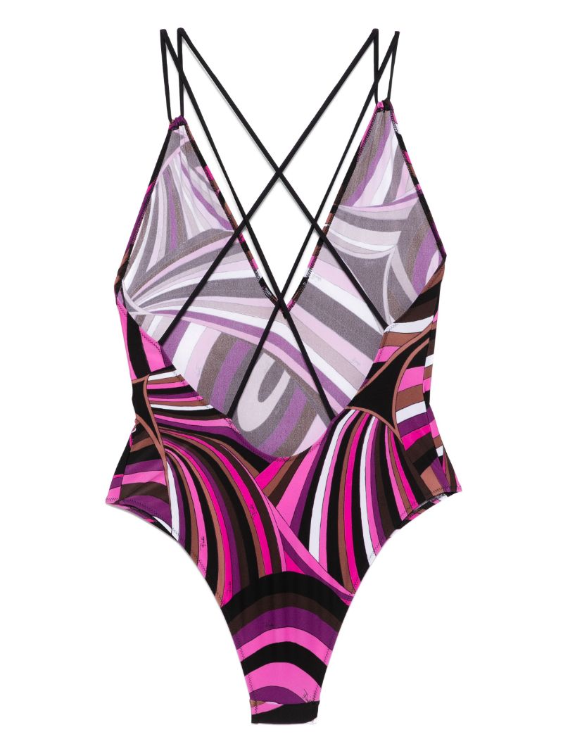 Iride-print Swimsuit
