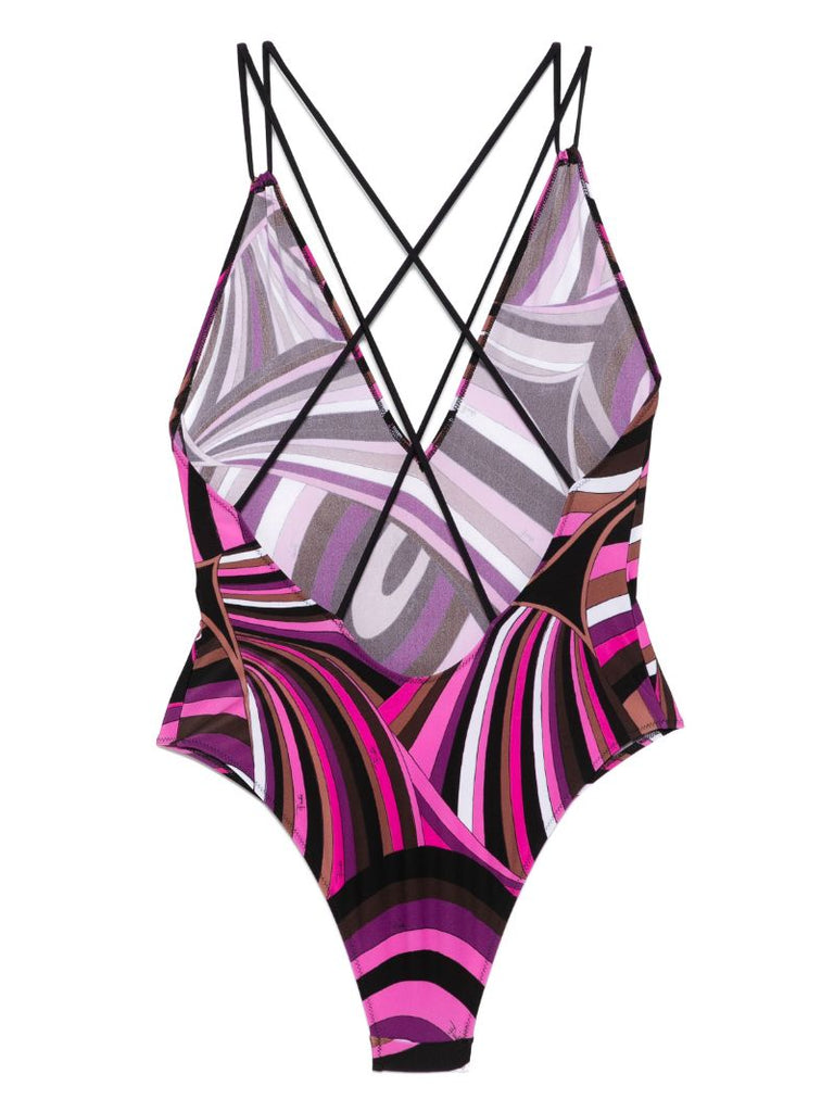 Iride-print Swimsuit