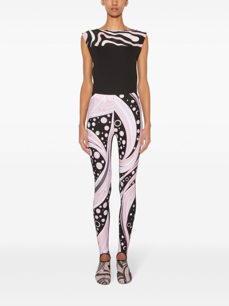 Fontane-print Performance Leggings