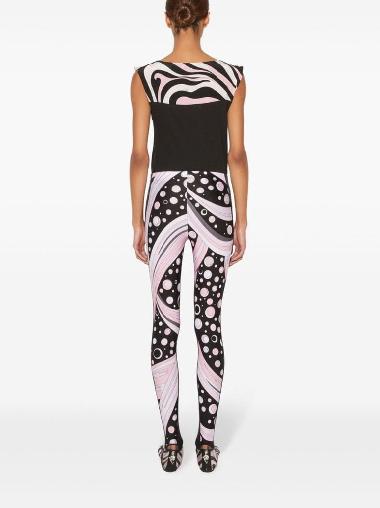 Fontane-print Performance Leggings