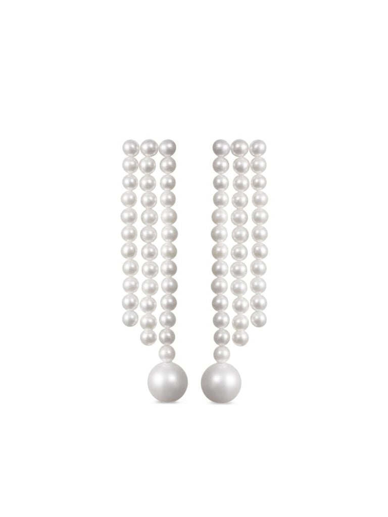 14kt Recycled Yellow Gold La Valse Freshwater Pearl Earrings