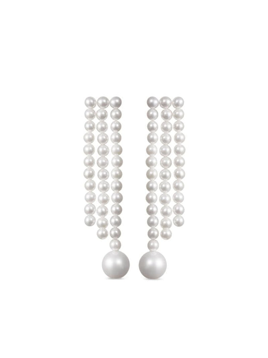 14kt Recycled Yellow Gold La Valse Freshwater Pearl Earrings