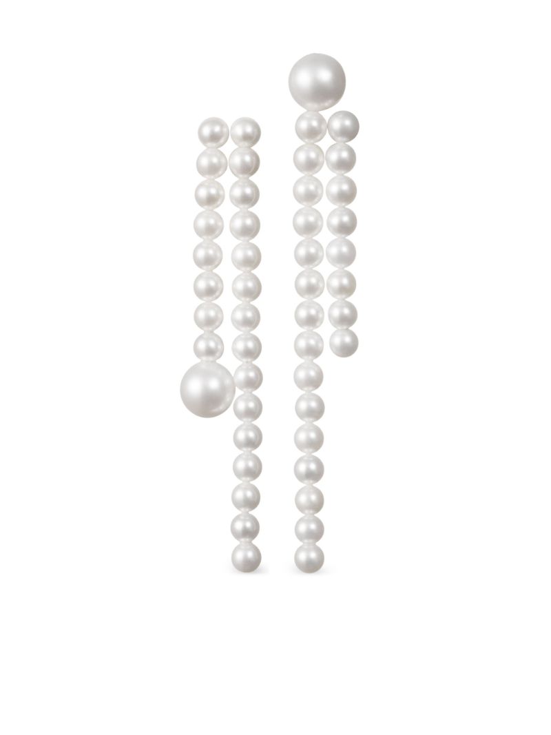 14kt Recycled Yellow Gold La Valse Freshwater Pearl Earrings