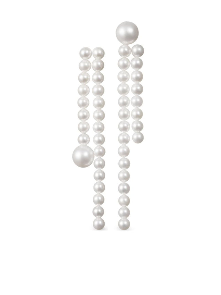 14kt Recycled Yellow Gold La Valse Freshwater Pearl Earrings