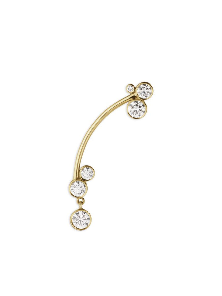 18kt Yellow Gold Stella Diamond Earring