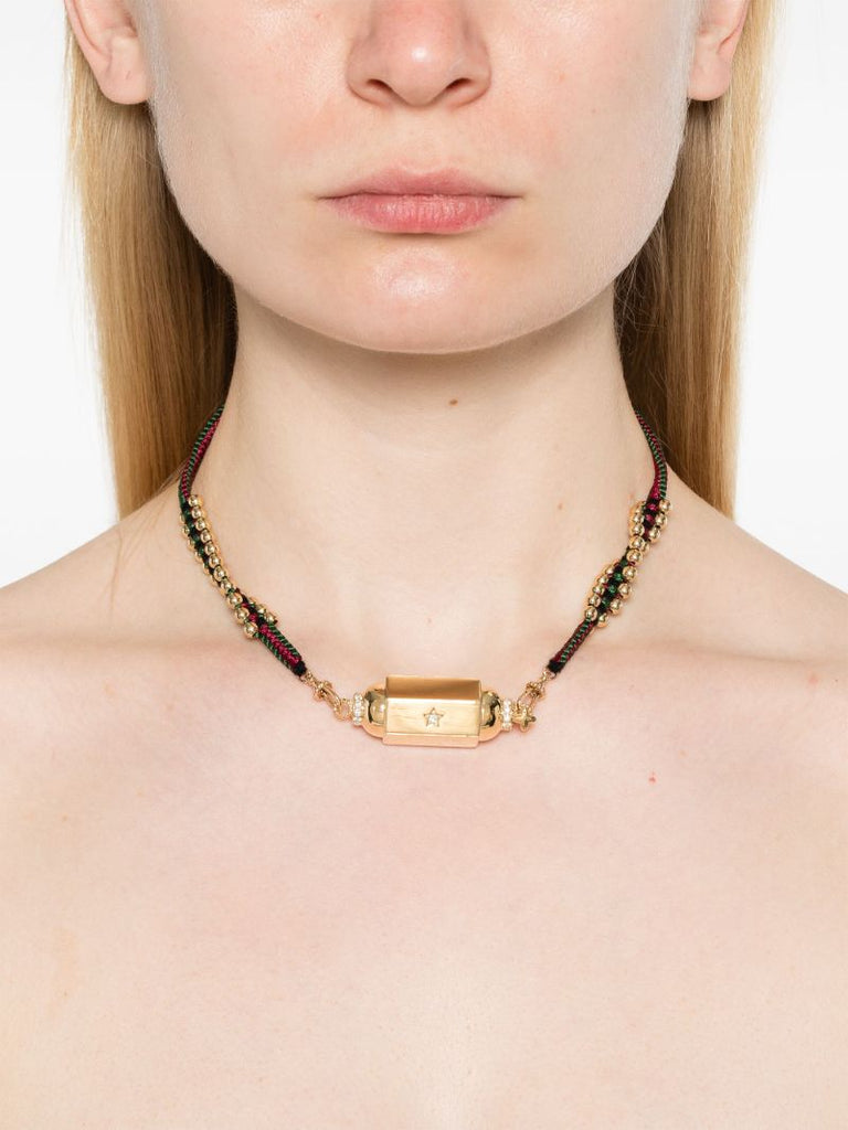 18k Yellow Gold Jumbo Diamond Locket Necklace