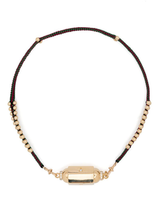 18k Yellow Gold Jumbo Diamond Locket Necklace