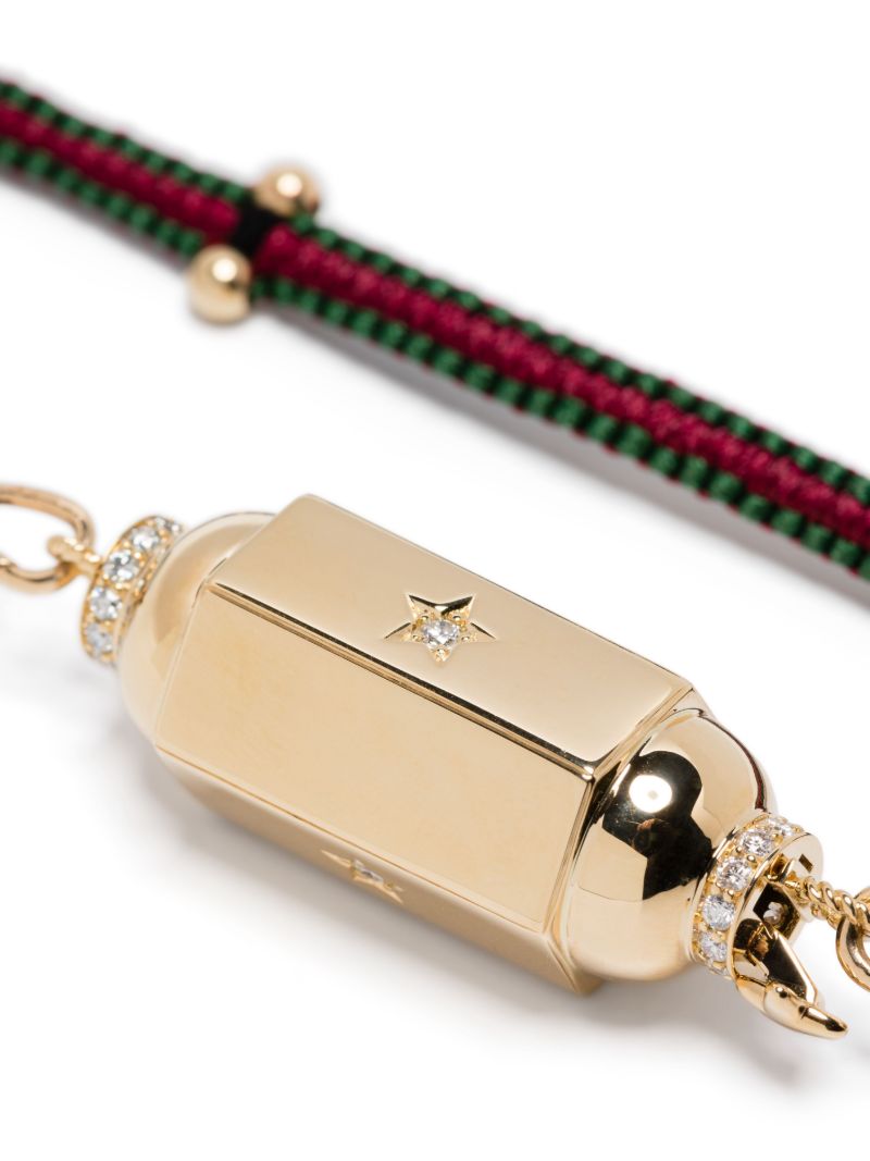 18k Yellow Gold Jumbo Diamond Locket Necklace