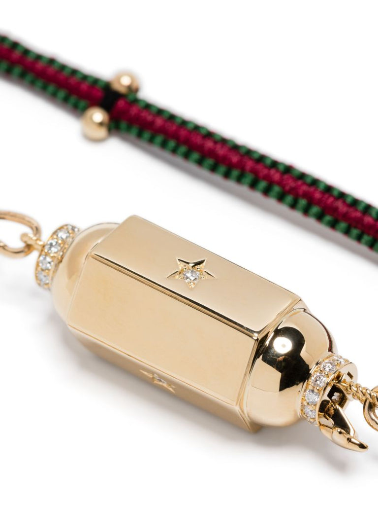 18k Yellow Gold Jumbo Diamond Locket Necklace