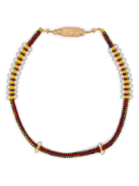 14kt Yellow Gold Woven Necklace
