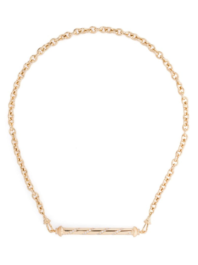 18kt Yellow Gold Diamond Necklace