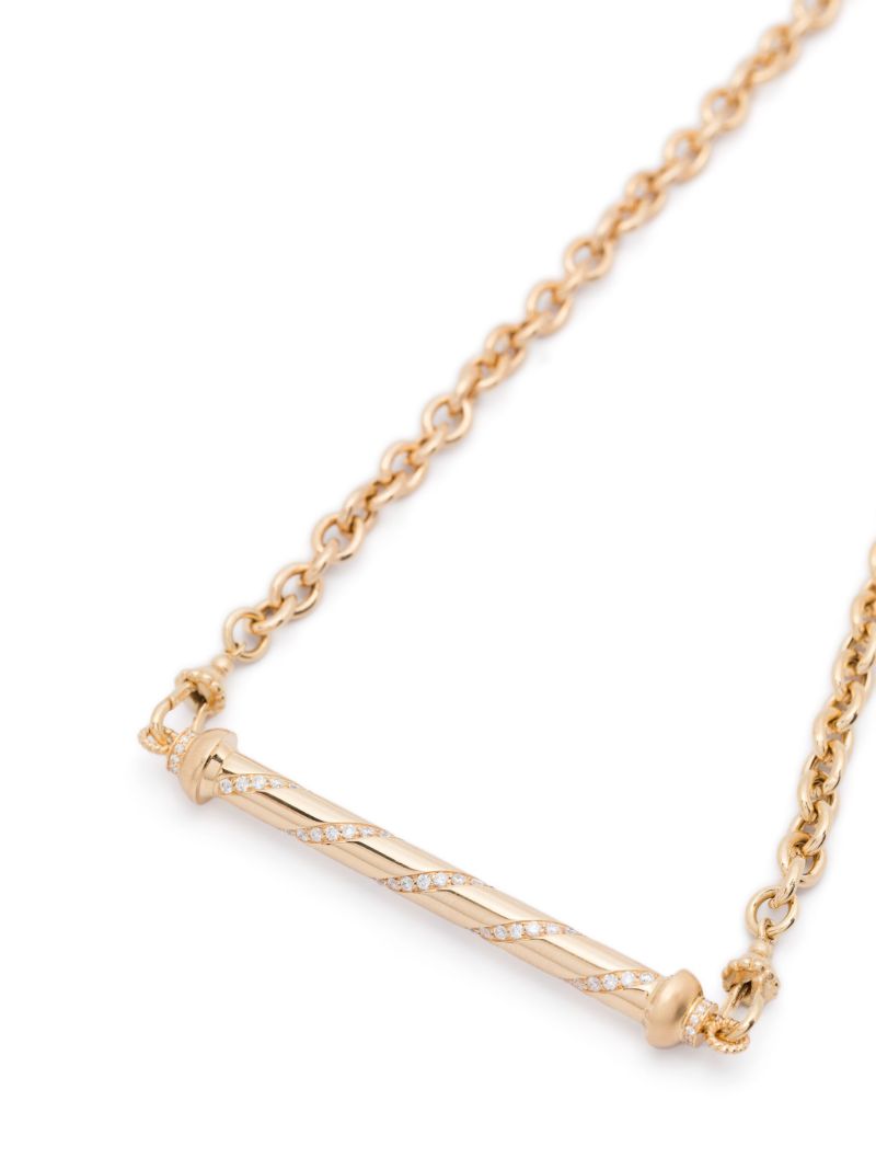 18kt Yellow Gold Diamond Necklace