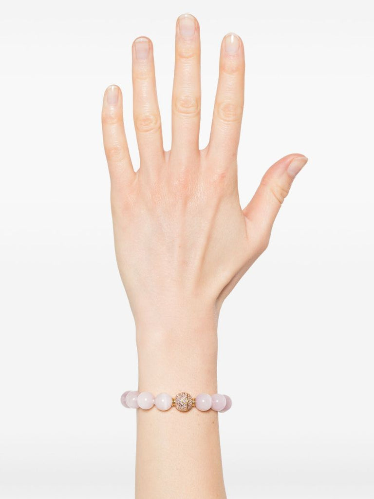 18k Yellow Gold Riviera Kunzite and Amethyst Bracelet