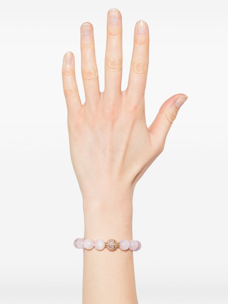 18k Yellow Gold Riviera Kunzite and Amethyst Bracelet