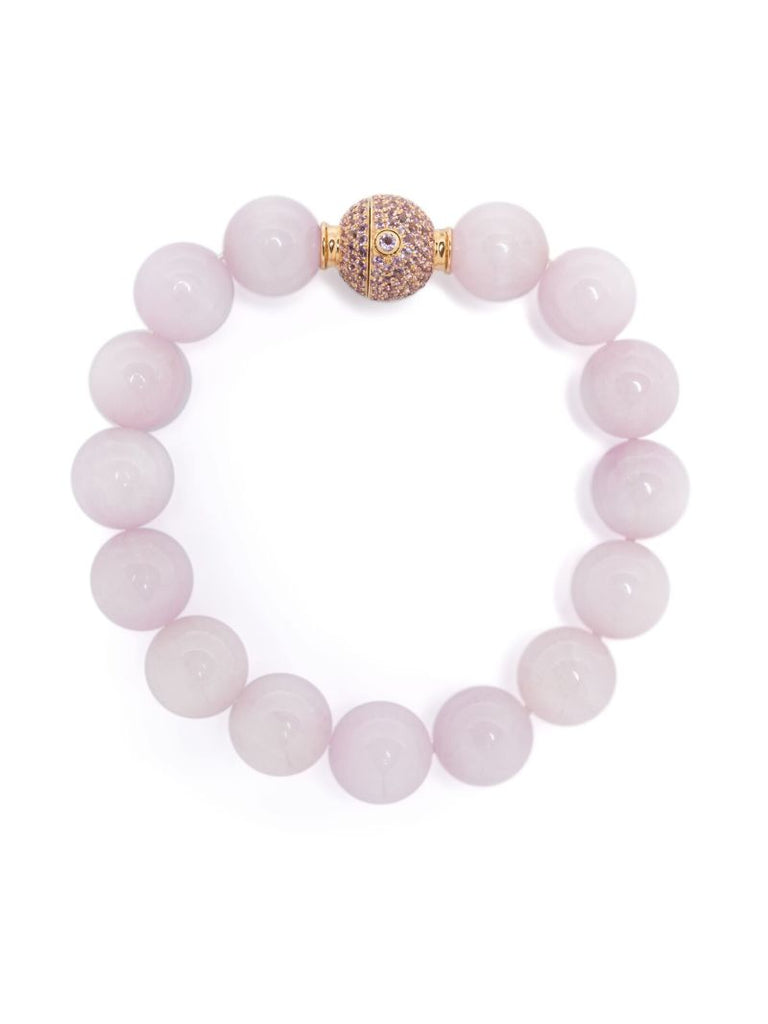 18k Yellow Gold Riviera Kunzite and Amethyst Bracelet