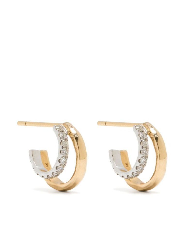 18k Gold Tribute Diamond Earrings