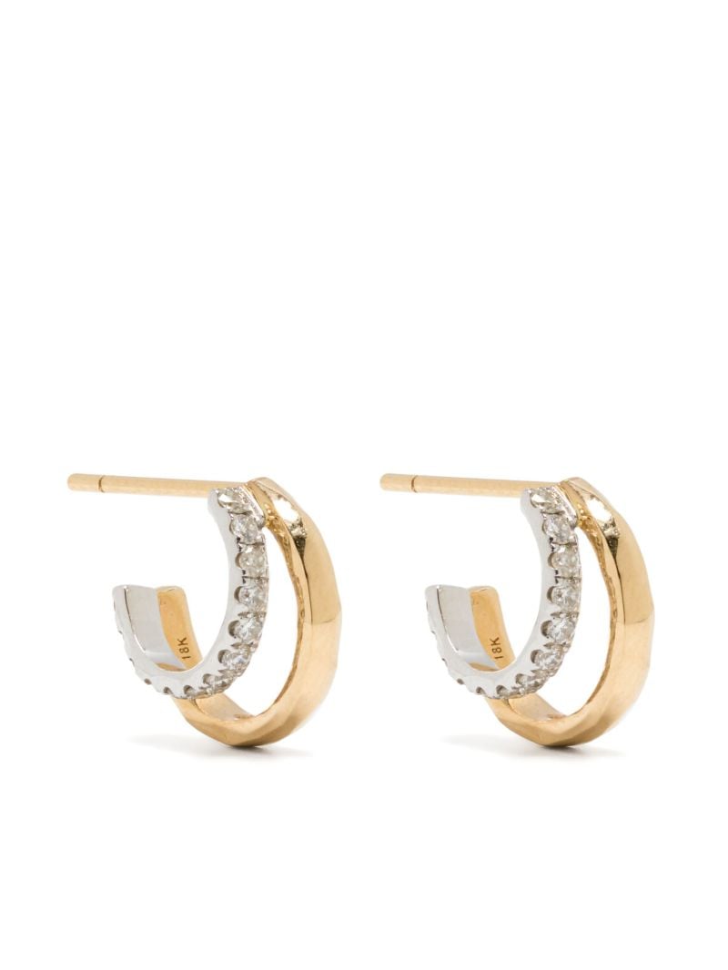 18k Gold Tribute Diamond Earrings