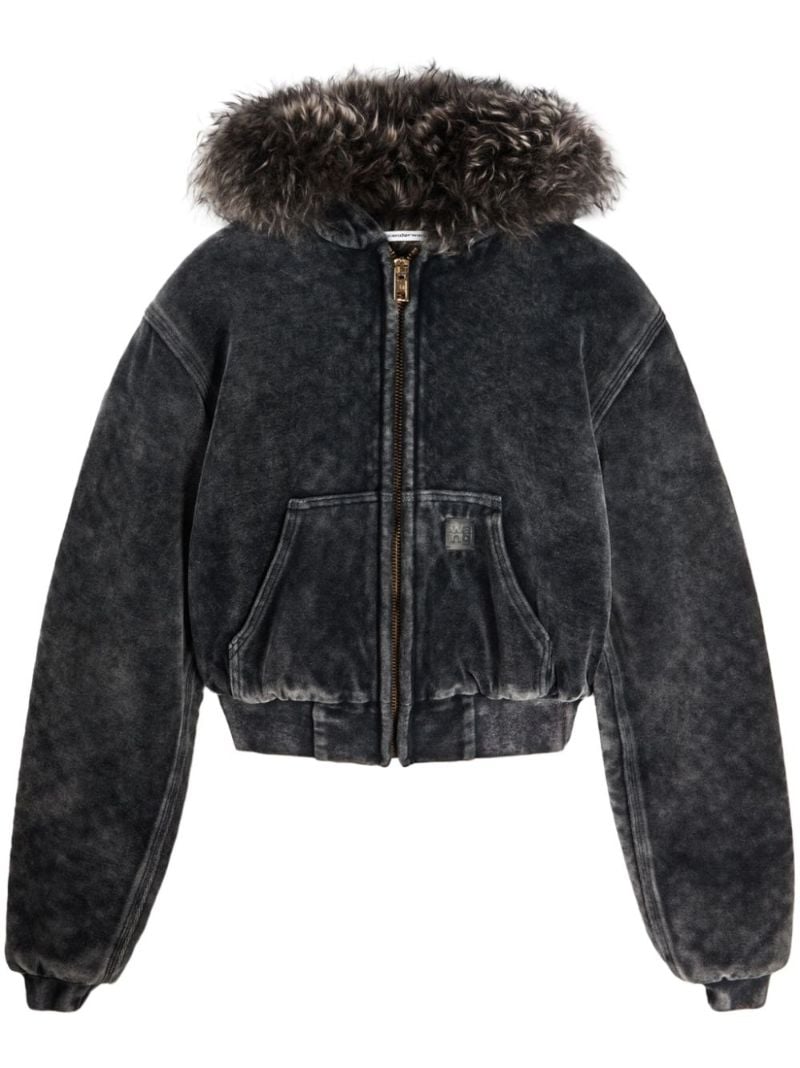 Velour Zip Hoodie