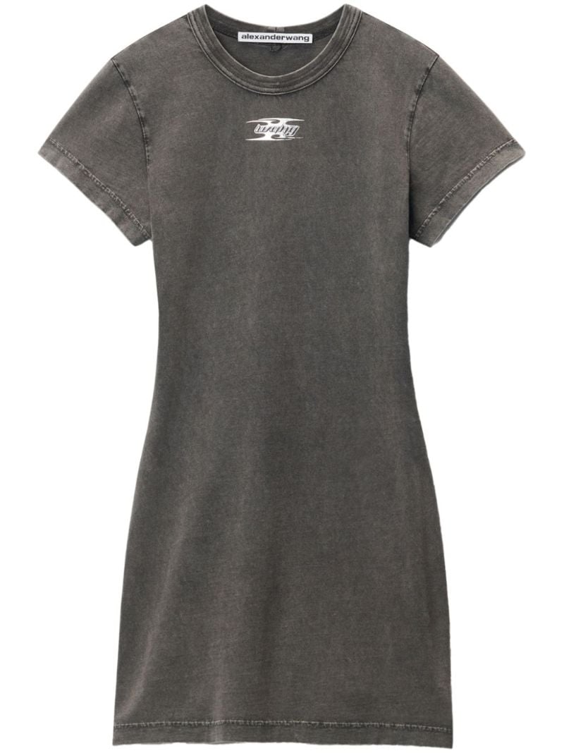 Blade Logo-embossed Cotton Mini Dress