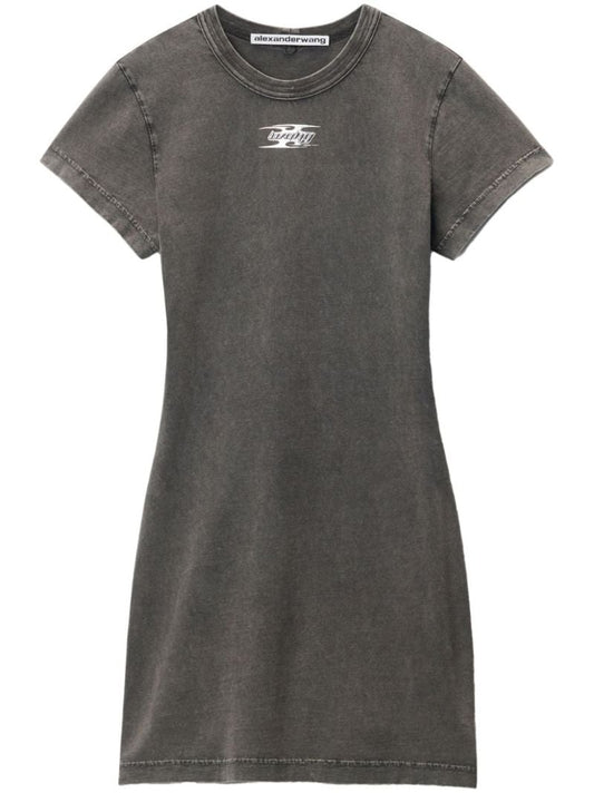 Blade Logo-embossed Cotton Mini Dress