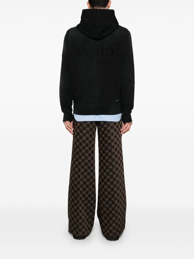 Black Distressed Hoodie