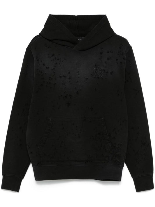 Black Distressed Hoodie