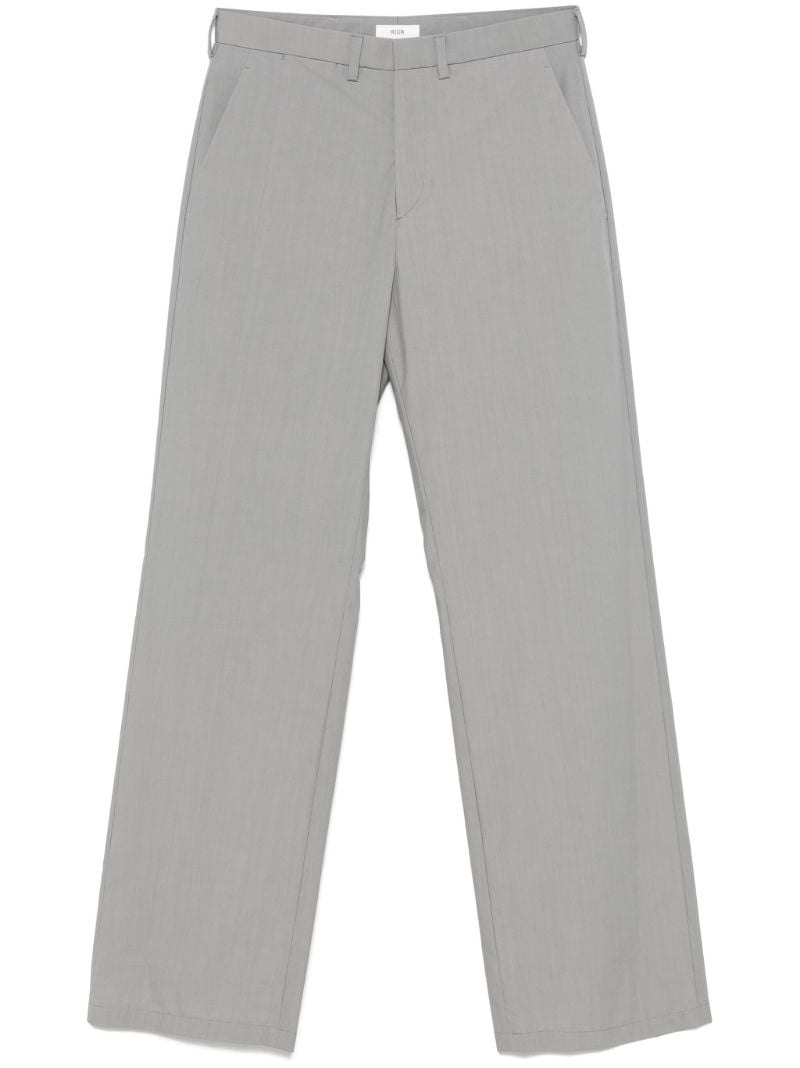 Waxed Poplin Trousers