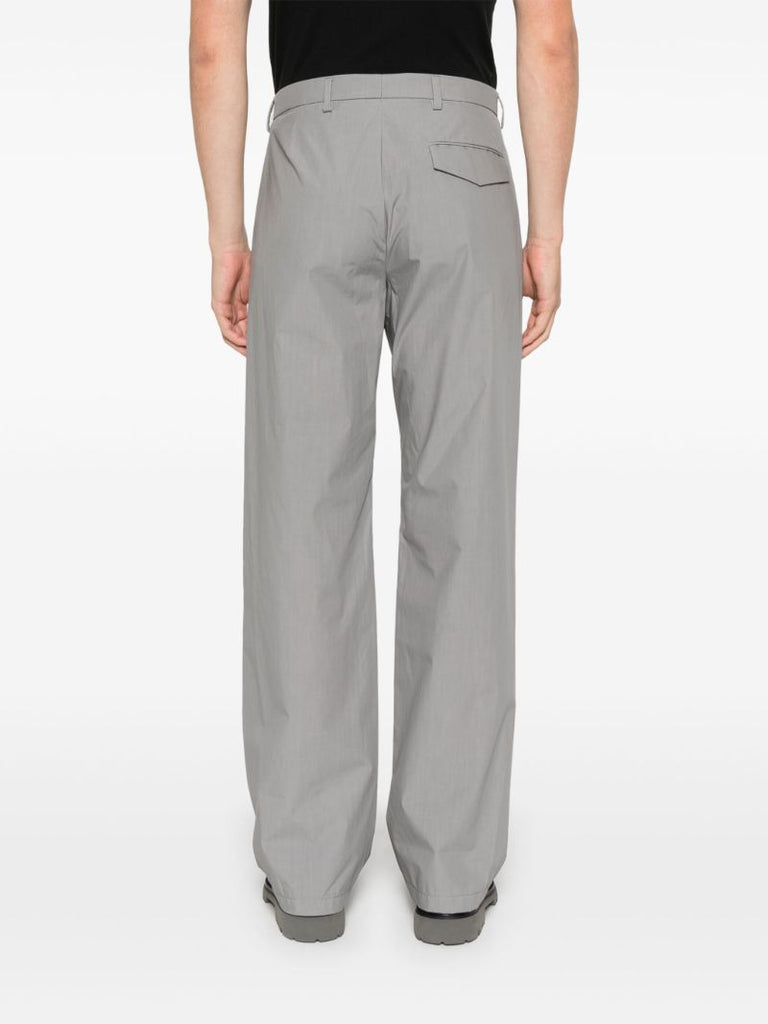 Waxed Poplin Trousers