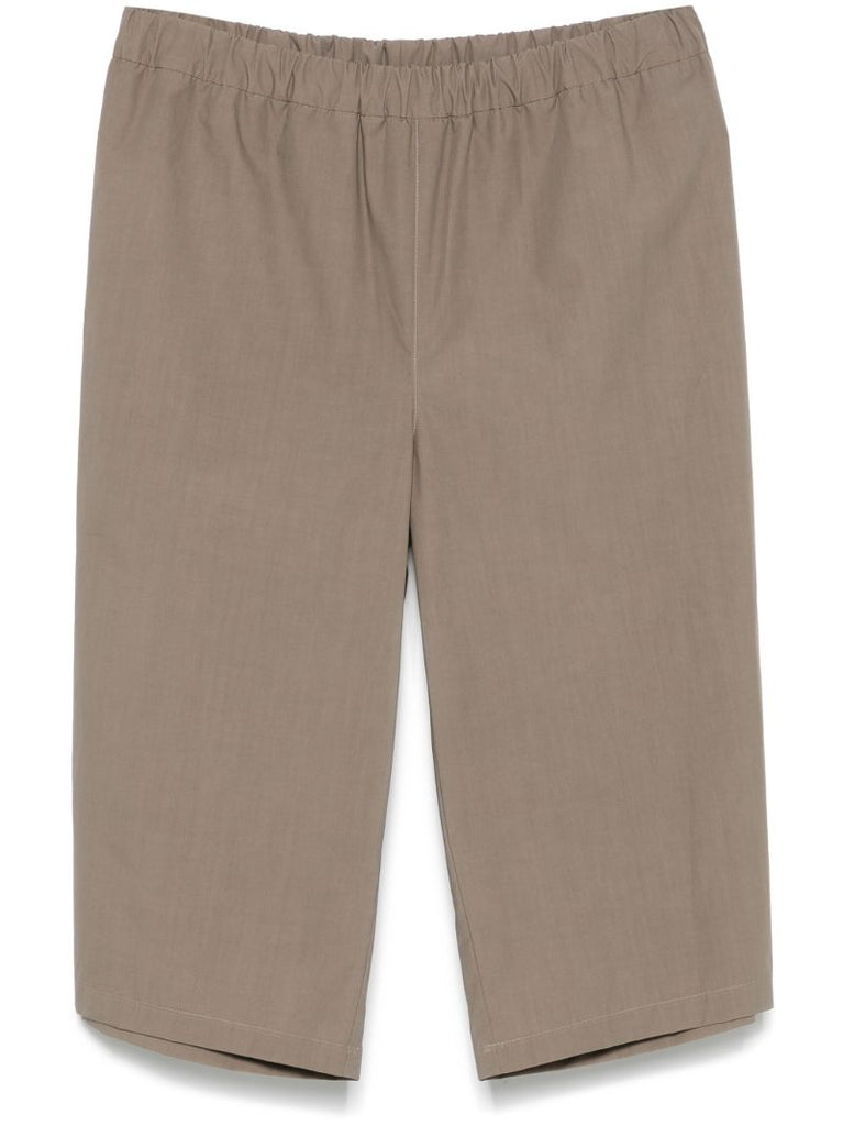 Waxed Poplin Shorts