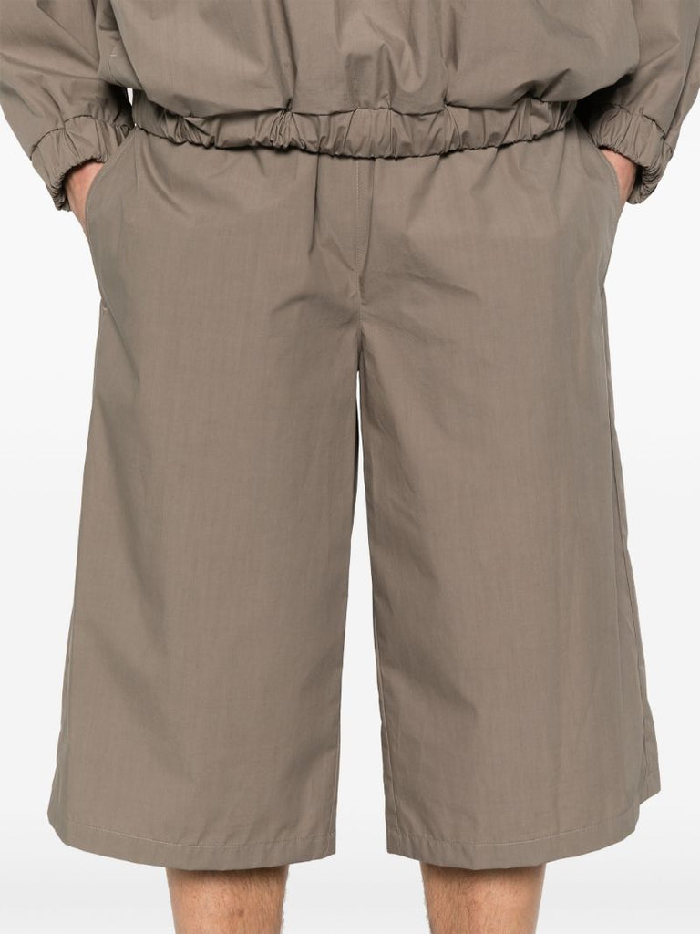 Waxed Poplin Shorts
