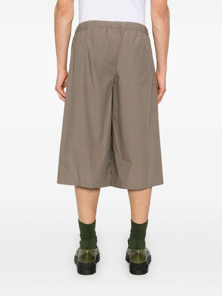 Waxed Poplin Shorts