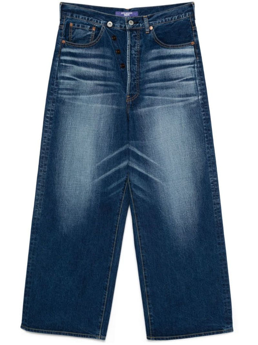 Whiskering Effect Jeans