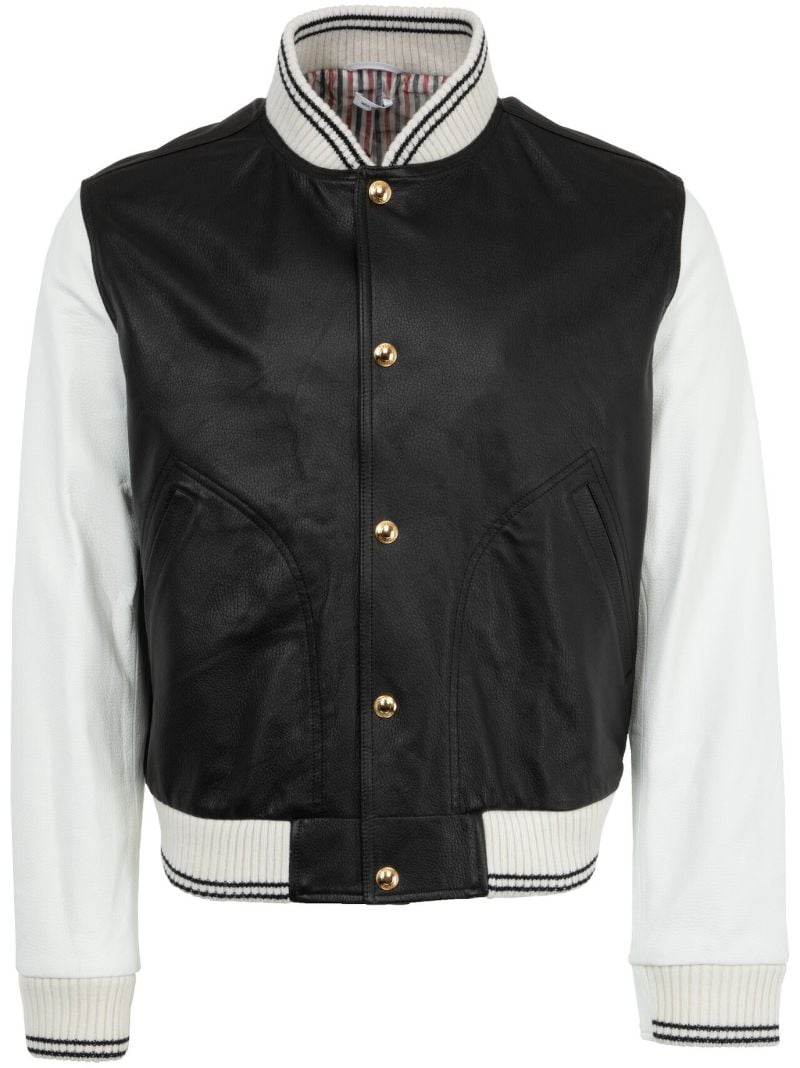 Colour-block Bomber Jacket