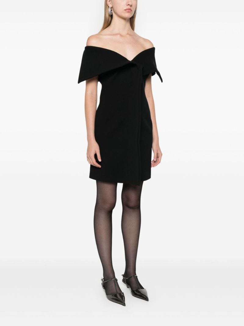 Black Gabardine Sleeveless Jacket