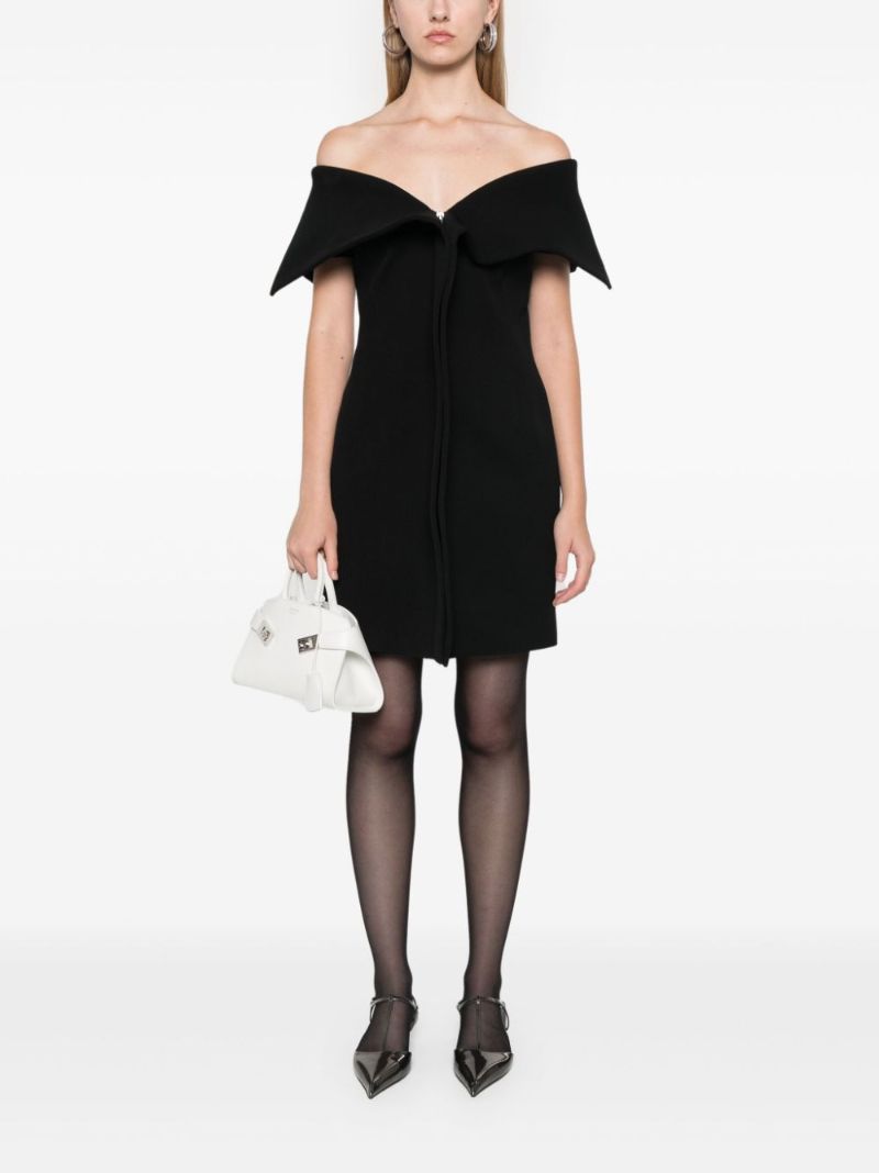 Black Gabardine Sleeveless Jacket