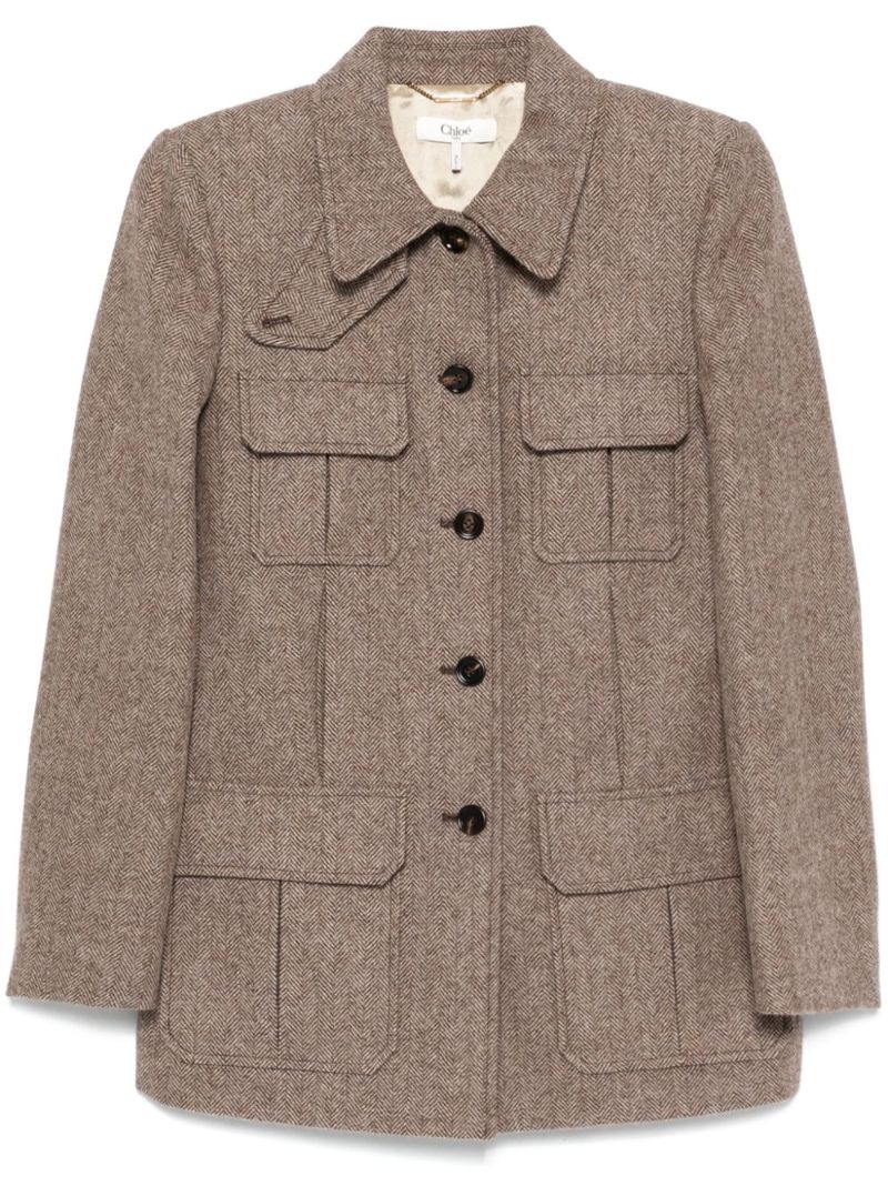 Multi-pockets Fitted Jacket