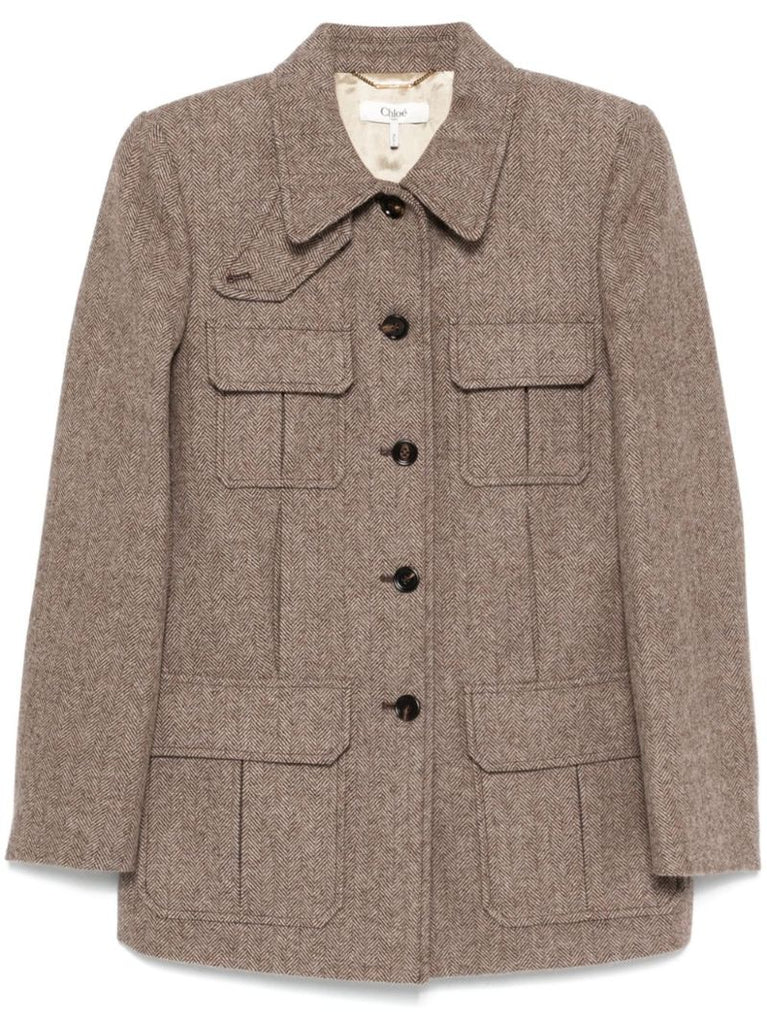 Multi-pockets Fitted Jacket