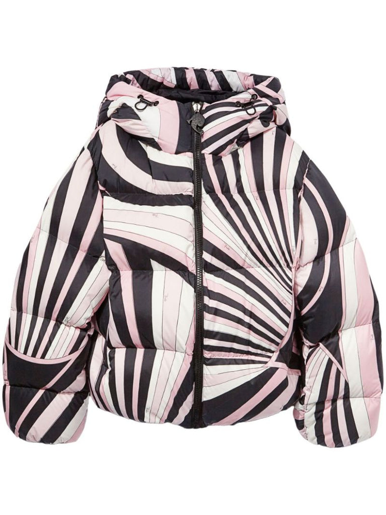 Iride-print Puffer Jacket