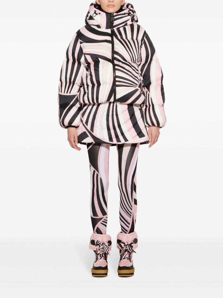 Iride-print Puffer Jacket