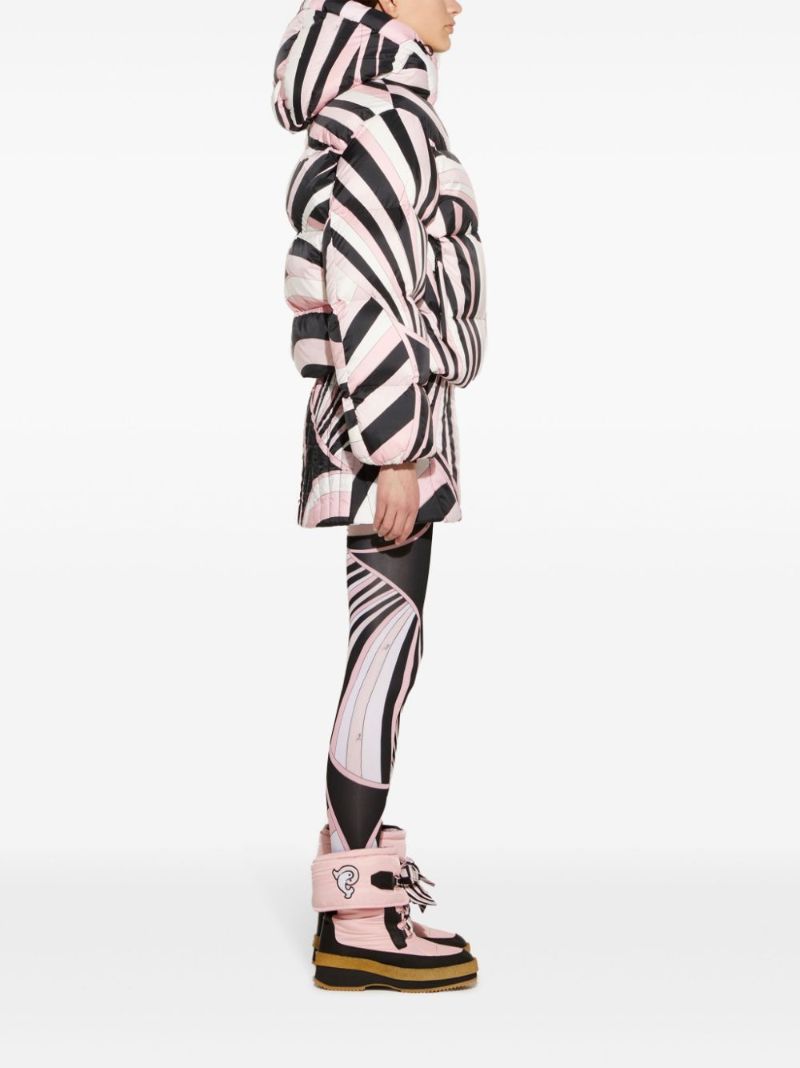 Iride-print Puffer Jacket
