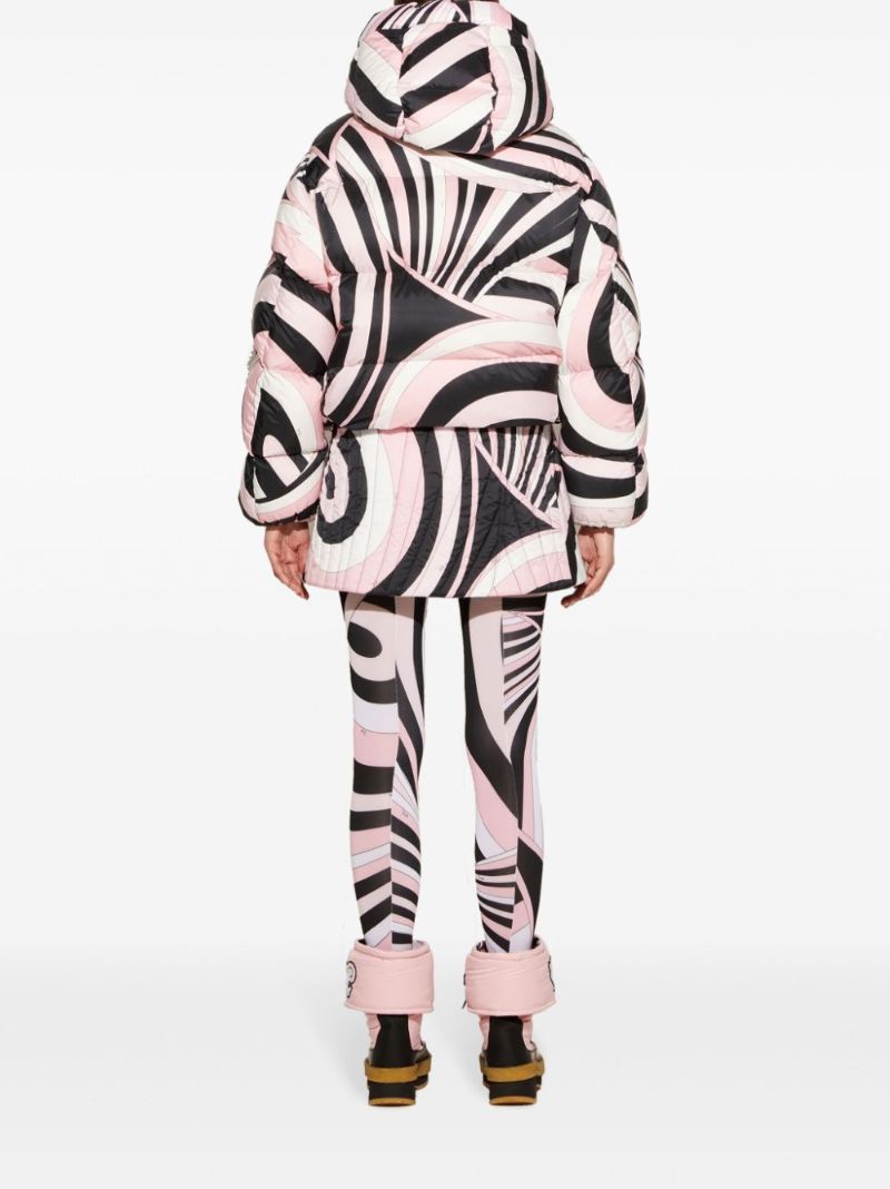 Iride-print Puffer Jacket