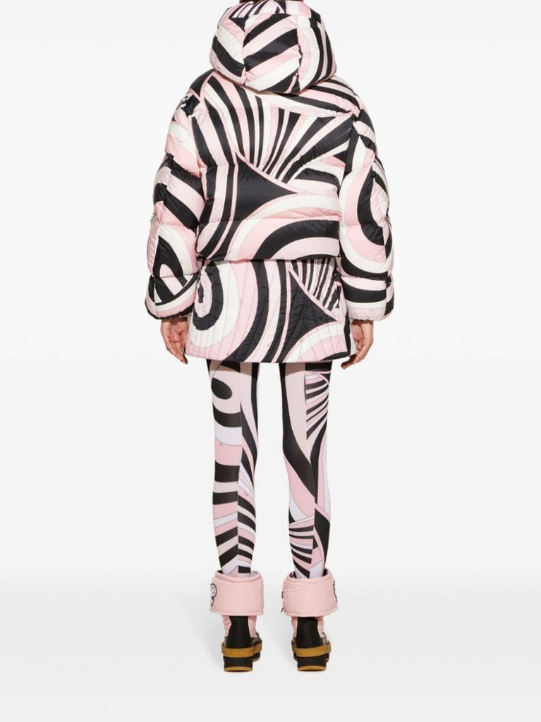Iride-print Puffer Jacket